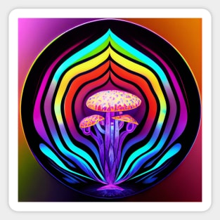 Magic Mushroom Portal Sticker